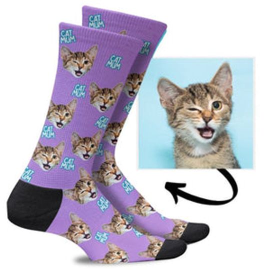Discover Custom Cat Mum Socks