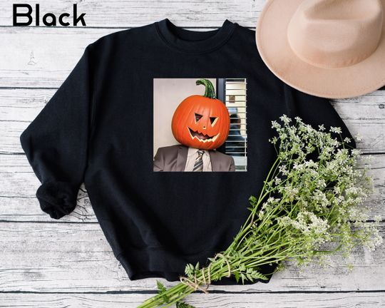 Discover Pumpkin Head Sweatshirt, Halloween Sweatshirt, Spooky Season Sweatshirt
