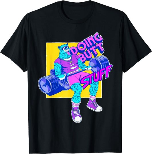 Discover Funny Doing Stuff Workout Bodybuilding Fitness Gym Muscle T-Shirt