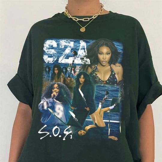 Discover Vintage Sza SOS Shirt, SOS Tour 2023 Shirt, Sza Bootleg 90s