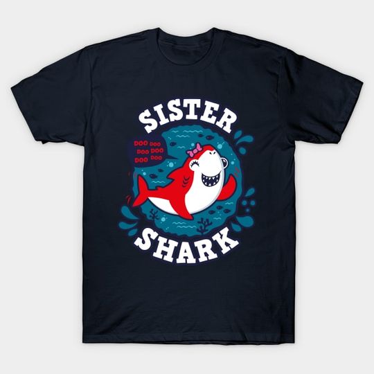 Discover Sister Shark (trace) - Baby Shark - T-Shirt