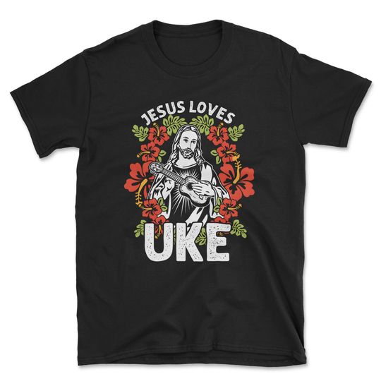 Discover Jesus Ukulele Music T-Shirt | Perfect for Musicians