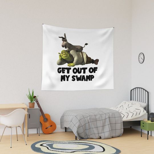 Discover Get Out Of My Swamp - Shrek Tapestry
