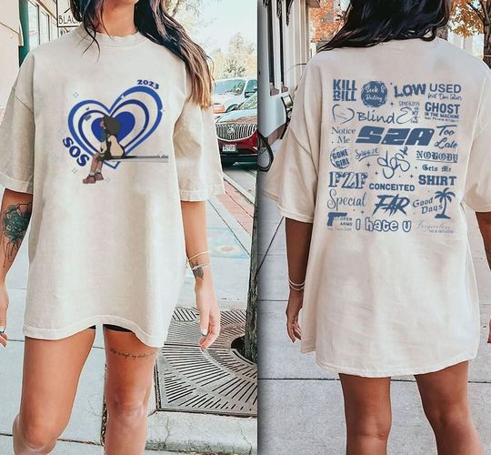 Discover SZA SOS Tour 2023 Sweatshirt, Sza 90s Shirt, Kill Bill Shirt, SOS New Album