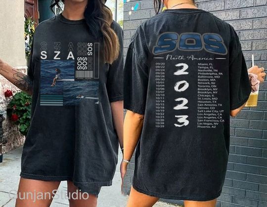 Discover SZA SOS Graphic Shirt for the 2023 Tour