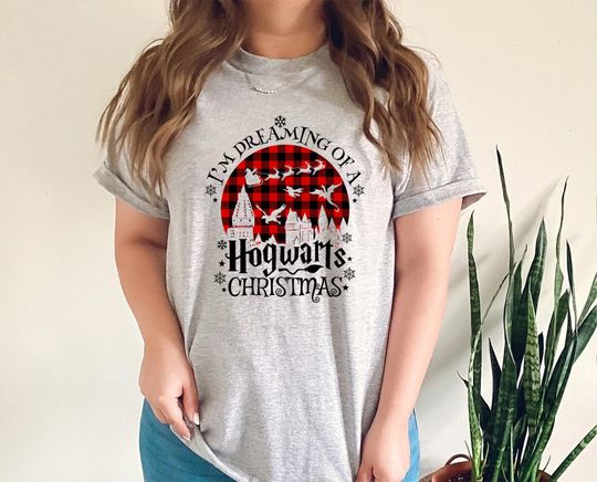 Discover Wizardry Christmas Tee, HP House T-shirt, Christmas shirt, Wizard World