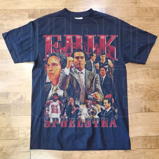 Discover Vintage Style Erik Spoelstra Shirt, Basketball shirt, Classic 90s Graphic Tee
