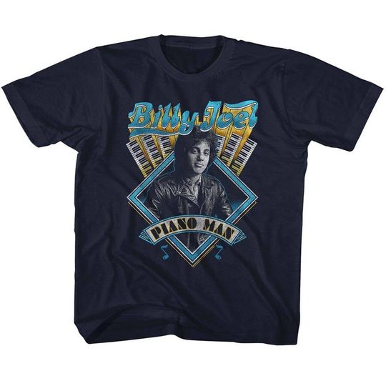 Discover Billy Joel Navy Youth T-Shirt