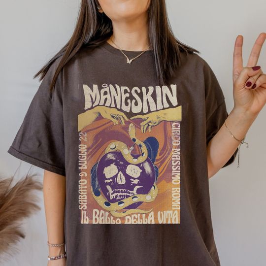 Discover Vintage Maneskin Shirt, Mneskin Band Music Shirt