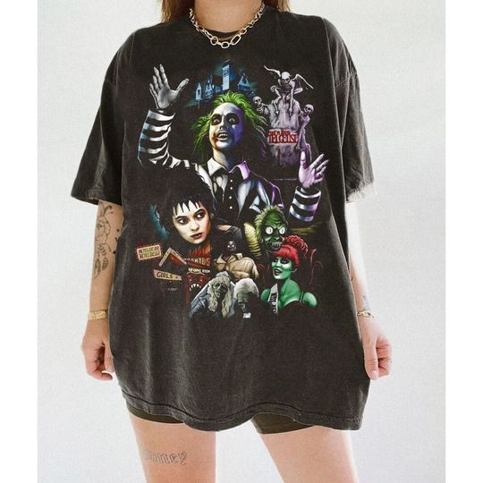 Discover Vintage Beetlejuice Movie Shirt, Beetlejuice Shirt, Halloween Movie 2023 Shirt