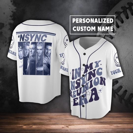 Discover Custom Name In my Nsync Reunion Era Music Baseball Jersey, Nsync Boy Band 90s 2023