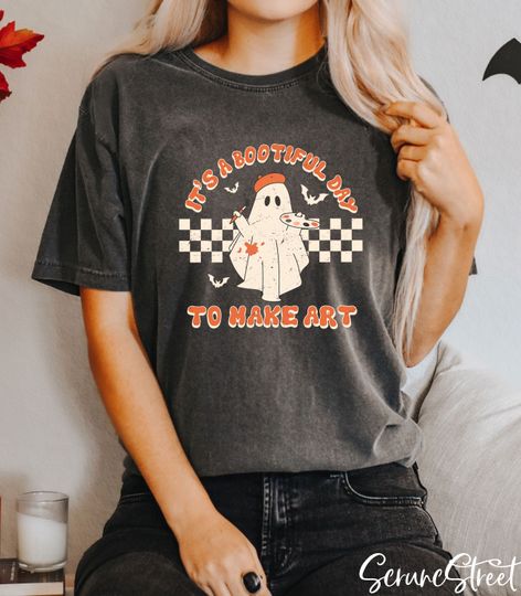 Discover It's A Bootiful Day To Make Art Shirt, Art Teacher Shirt
