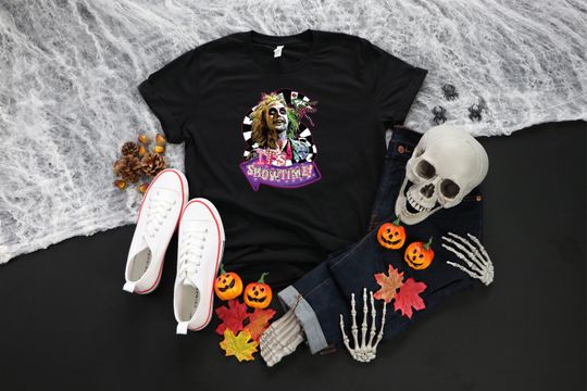 Discover Halloween Beetlejuice Shirt, It's Showtime Beetlejuice Halloween Shirt