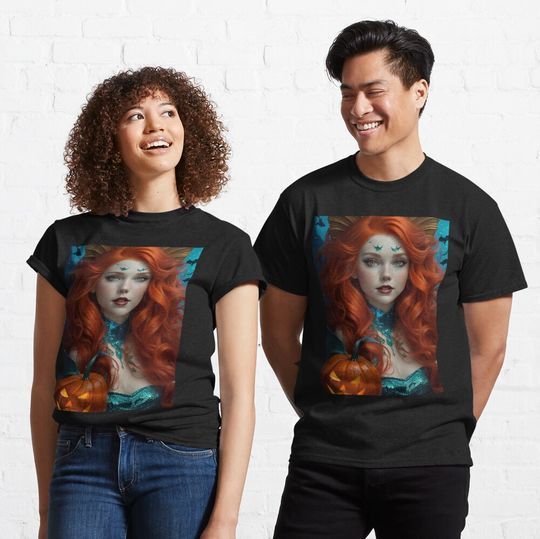Discover Pretty Little Halloween Mermaid of Sirenas World Classic T-Shirt