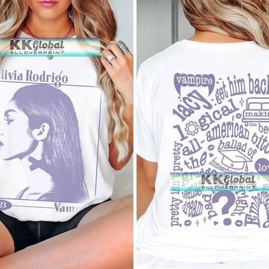 Discover Olivia Rodrigo Vampire Music Song Tee
