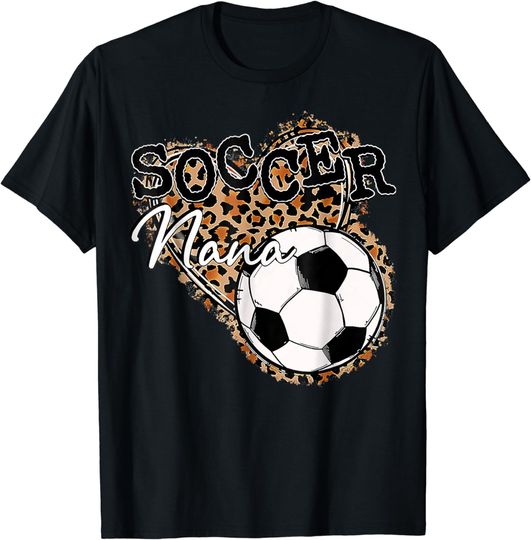 Discover Soccer Nana Leopard Mother's Day T-Shirt