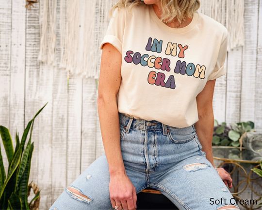 Discover In my soccer mom era shirt, Soccer mom shirt, Game day shirt
