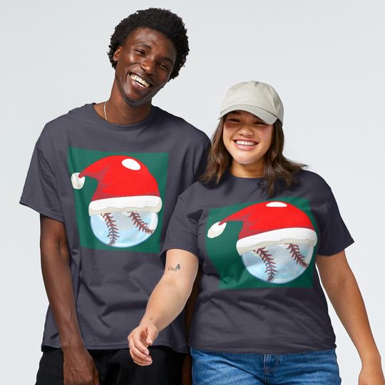 Discover Santa hat baseball Classic T-Shirt