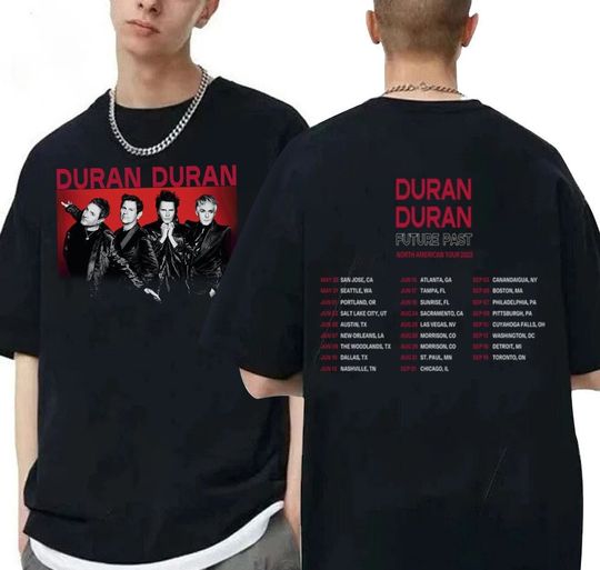 Discover North American Tour 2023 Duran Duran Future Past Tour Shirt