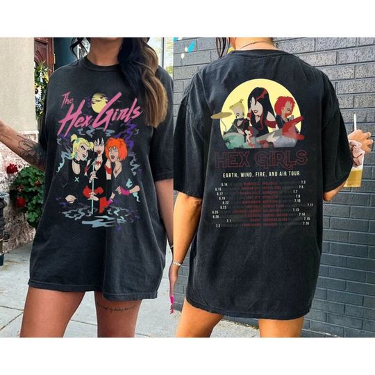 Discover Hex Girls T Shirt, The Hex Girls Rock Band Music