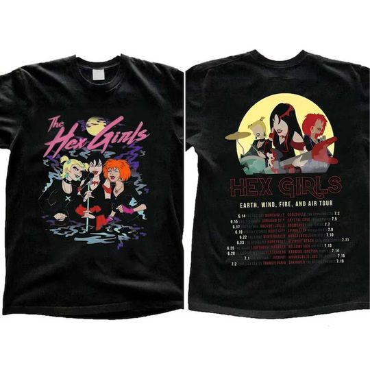 Discover Hex Girls T-Shirt, The Hex Girls Rock Band Music, Music Concert 2023