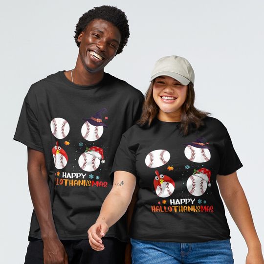Discover Baseball Halloween Thanksgiving Christmas Classic T-Shirt