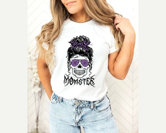 Discover Momster Shirt, Funny Halloween Shirt, Halloween Party Shirt
