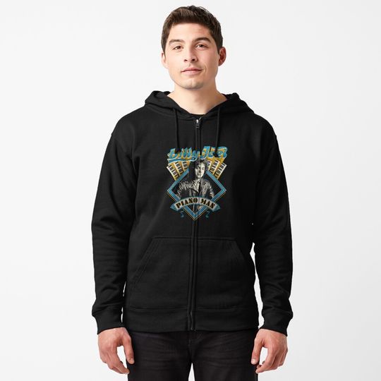 Discover keeping it old school billy joel Zipped Hoodie