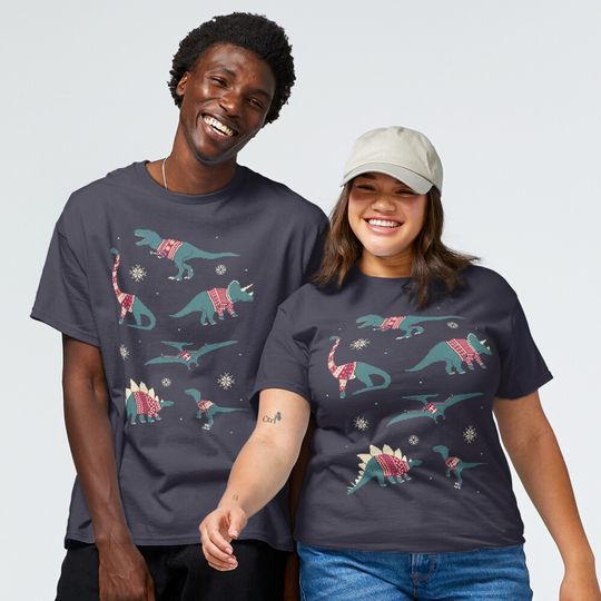 Discover Dinos In Sweaters Classic T-Shirt