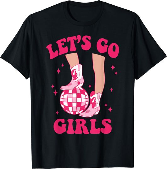 Discover Let's Go Girls Western Cowgirls Matching Bachelorette Party T-Shirt