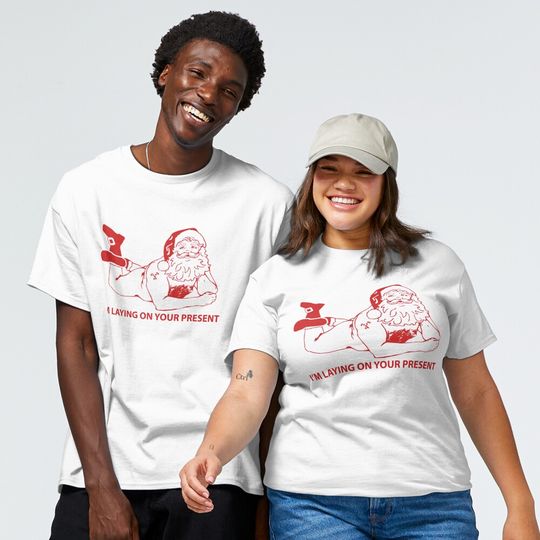 Discover Funny Christmas T-Shirt Offensive T-Shirts Funny T-Shirts Naughty Santa Claus T-Shirt