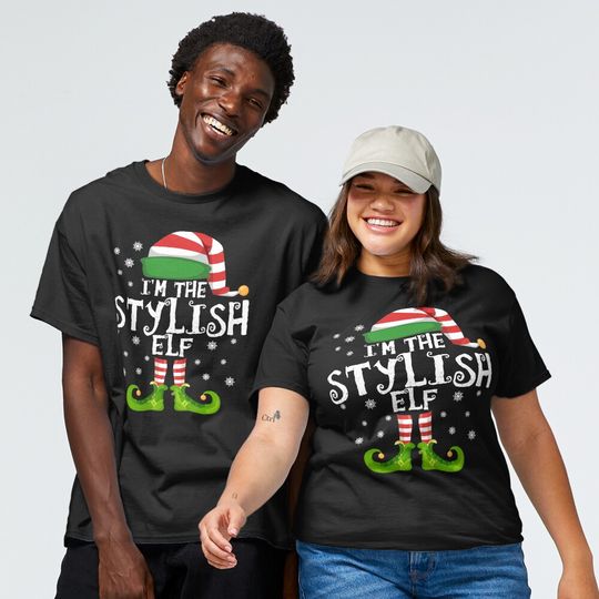 Discover I'm the Stylish Elf Family Matching Christmas 2020 Gift Classic T-Shirt