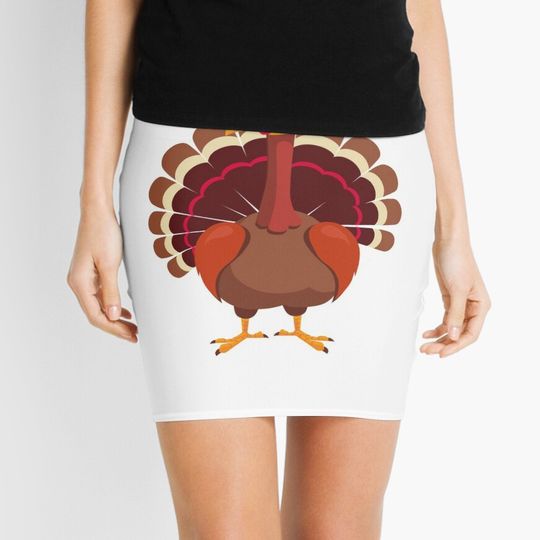 Discover Turkey Chicken Thanksgiving Mini Skirt
