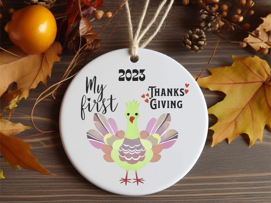 Discover First Thanksgiving Ornament, Turkey First Thanksgiving