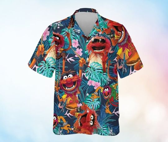 Discover Animal Muppet Hawaiian Shirt, Soft 3D Hawaiian Aloha Shirt