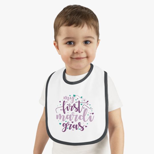 Discover My 1st Mardi Gas Baby Bib