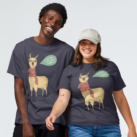 Discover Christmas holiday Llama Classic T-Shirt