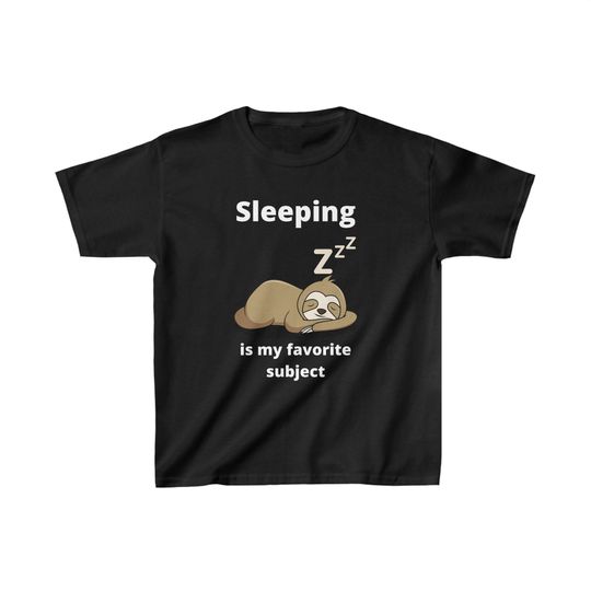 Discover Cute Kids Heavy Cotton Sloth Tee for Children