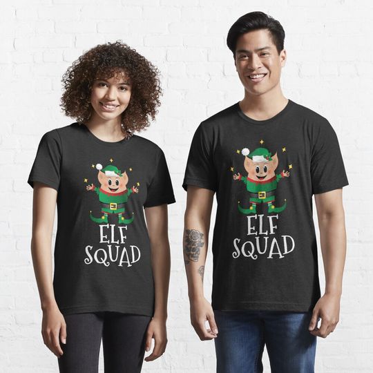 Discover Christmas Elf Squad Matching Family Funny Xmas Elf Essential T-Shirt