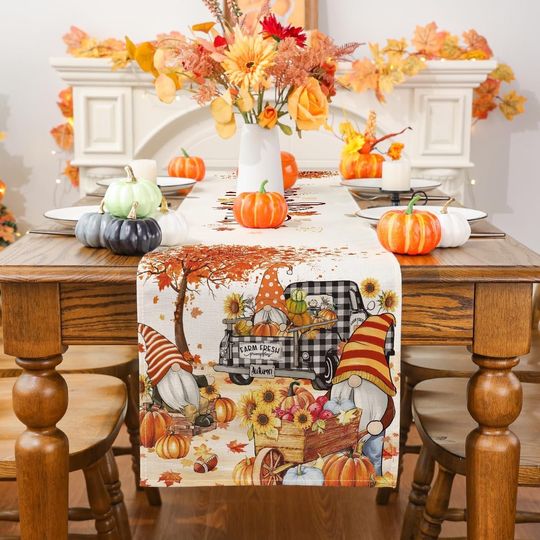 Discover Fall Table Runner Table Runner