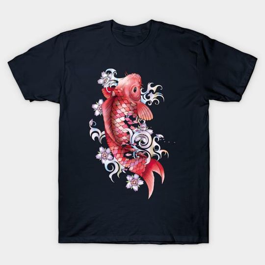 Discover Garnet Koi Fish - Koi Fish - T-Shirt