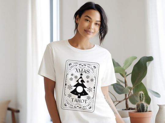 Discover Christmas Tree Tarot Tshirt Lightworker Starseed Energy