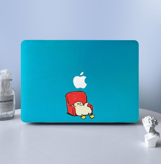 Discover Cute Duck MacBook Laptop Skin