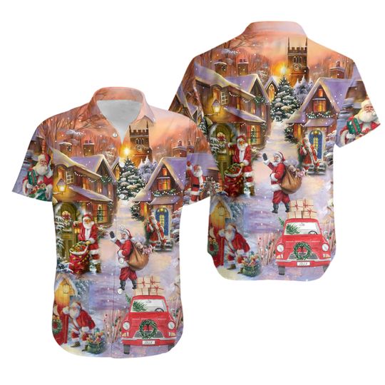 Discover Christmas Santa Christmas Hawaiian Shirt
