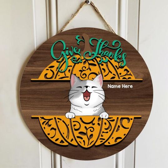 Discover Personalized Thanksgiving Welcome Door Sign