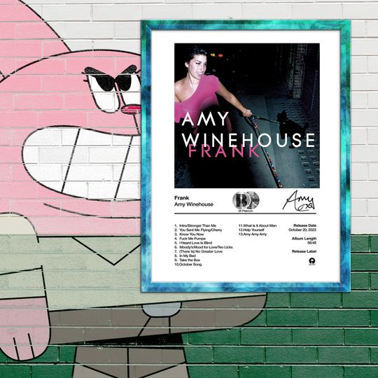 Discover Amy Winehouse Poster Frank Album Cover Poster