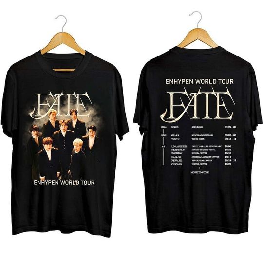 Discover Enhypen 2023 Fate World Tour Shirt, Fate World Tour Shirt