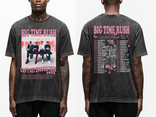 Discover Big Time Rush Can't Get Enough Tour 2023 Shirt, Big Time Rush Groovy Shirt