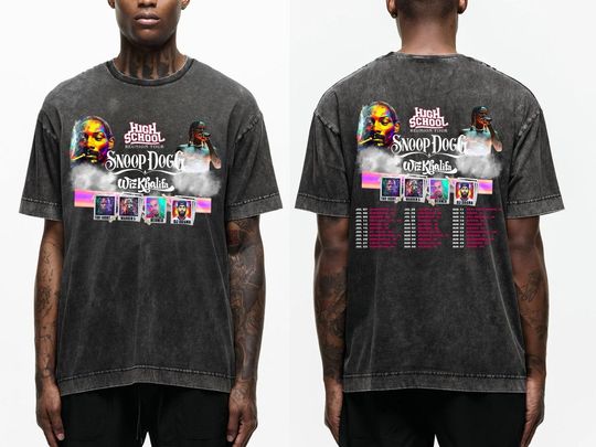 Discover High School Reunion Tour 2023 Shirt, Snoop Dogg Wiz Khalifa Tour Shirt