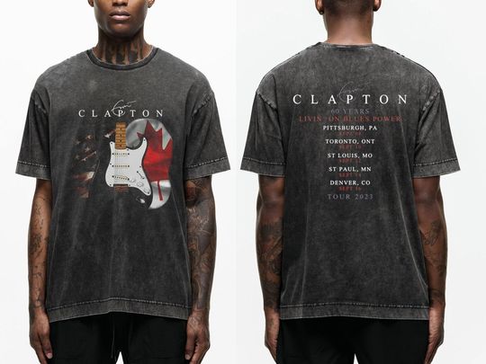 Discover Eric Clapton 2023 Tour Concert T-Shirt